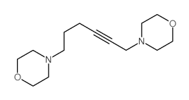4-(6-morpholin-4-ylhex-4-ynyl)morpholine结构式