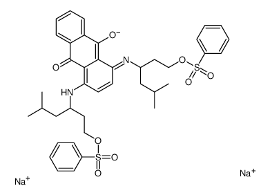 disodium [(9,10-dihydro-9,10-dioxo-1,4-anthrylene)bis[imino[3-isopropylpropane-1,3-diyl]]]bis(benzenesulphonate)结构式