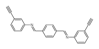 Benzenamine, N,N-(1,4-phenylenedimethylidyne)bis(3-ethynyl- Structure