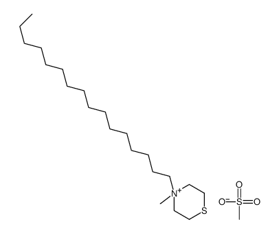 4-hexadecyl-4-methylthiomorpholin-4-ium,methanesulfonate结构式