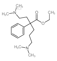 ethyl 5-dimethylamino-2-(2-dimethylaminoethyl)-2-phenyl-pentanoate structure