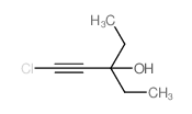 1-Pentyn-3-ol, 1-chloro-3-ethyl- Structure