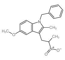 1H-Indole,5-methoxy-2-methyl-3-(2-nitropropyl)-1-(phenylmethyl)-结构式