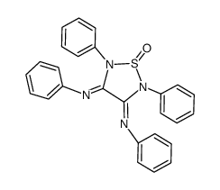2,5-Diphenyl-3,4-diphenylimino-1,2,5-thiadiazolidin-S-oxid结构式