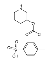 piperidin-3-yl carbonochloridate 4-methylbenzenesulfonate Structure