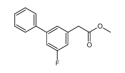 methyl 5-fluoro-3-biphenylylacetate结构式
