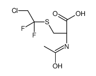(2R)-2-acetamido-3-(2-chloro-1,1-difluoroethyl)sulfanylpropanoic acid结构式