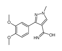 3-(3,4-dimethoxyphenyl)-1-methylpyrazole-4-carboxamide Structure