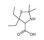 4-Thiazolidinecarboxylicacid,5,5-diethyl-2,2-dimethyl-(9CI)结构式