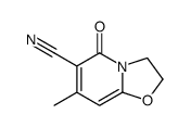 7-methyl-5-oxo-2,3-dihydro-[1,3]oxazolo[3,2-a]pyridine-6-carbonitrile结构式