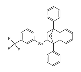 1,4-diphenyl-2-((3-(trifluoromethyl)phenyl)selanyl)-1,2,3,4-tetrahydro-1,4-epoxynaphthalene Structure