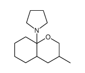 1-(3-methyloctahydro-8aH-chromen-8a-yl)pyrrolidine Structure