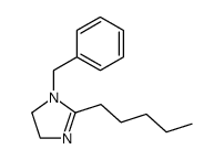 1-benzyl-2-pentyl-4,5-dihydroimidazole结构式