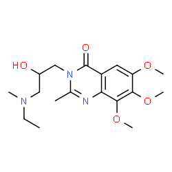 4(3H)-Quinazolinone,3-[3-(ethylmethylamino)-2-hydroxypropyl]-6,7,8-trimethoxy-2-methyl- picture