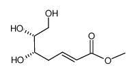 methyl (E,5S,6R)-5,6,7-trihydroxyhept-2-enoate结构式