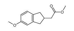 methyl 2-(5-methoxy-2,3-dihydro-1H-inden-2-yl)acetate结构式