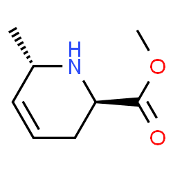 2-Pyridinecarboxylicacid,1,2,3,6-tetrahydro-6-methyl-,methylester,trans-结构式