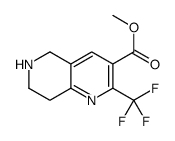 2-Trifluoromethyl-5,6,7,8-tetrahydro-[1,6]naphthyridine-3-carboxylic acid methyl ester structure