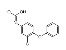 methyl N-(3-chloro-4-phenoxyphenyl)carbamate结构式