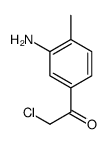 Ethanone, 1-(3-amino-4-methylphenyl)-2-chloro- (9CI) structure