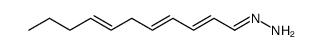 ((2E,4E,7E)-undeca-2,4,7-trien-1-ylidene)hydrazine Structure