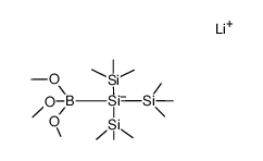 lithium tris(trimethylsilyl)silyl trimethoxyborate Structure