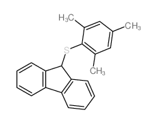 9H-Fluorene,9-[(2,4,6-trimethylphenyl)thio]-结构式