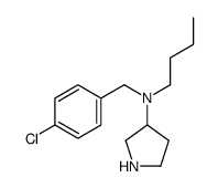 N-butyl-N-[(4-chlorophenyl)methyl]pyrrolidin-3-amine结构式