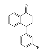 4-(m-fluorophenyl)-1-tetralone Structure