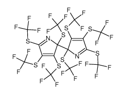 2,2',3,3',4,4',5,5'-octakis(trifluoromethylthio)-2,2'-bi-2H-pyrrole结构式
