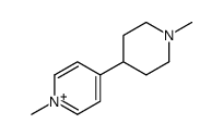 1-methyl-4-(1-methylpiperidin-4-yl)pyridin-1-ium Structure