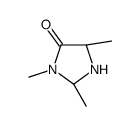 (2S,5S)-2,3,5-trimethylimidazolidin-4-one结构式