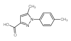 5-methyl-1-p-tolyl-1h-pyrazole-3-carboxylic acid structure