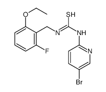 1-(5-bromopyridin-2-yl)-3-[(2-ethoxy-6-fluorophenyl)methyl]thiourea Structure