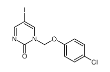 1-[(4-chlorophenoxy)methyl]-5-iodopyrimidin-2-one Structure