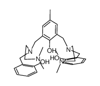 2,6-bis[(((2-hydroxybenzyl)(N',N'-(dimethylamino)ethyl))amino)methyl]-4-methylphenol Structure