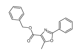 benzyl 5-methyl-2-phenyloxazole-4-carboxylate结构式