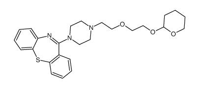(E)-11-(4-(2-(2-(tetrahydro-2H-pyran-2-yloxy)ethoxy)ethyl)piperazin-1-yl)dibenzo[b,f][1,4]thiazepine Structure