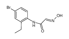 N-(4-bromo-2-ethylphenyl)-2-(hydroxyimino)acetamide结构式