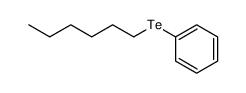 1-hexyl phenyl telluride Structure