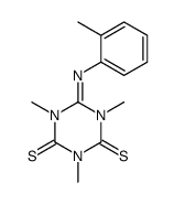 1,3,5-trimethyl-6-(o-tolylimino)-1,3,5-triazinane-2,4-dithione结构式