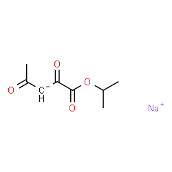 isopropyl 2,4-dioxovalerate, monosodium salt structure
