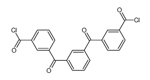 3-{3-[3-(chlorocarbonyl)benzoyl]benzoyl}benzoyl chloride Structure