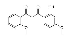 1-(2-hydroxy-4-methoxy-phenyl)-3-(2-methoxy-phenyl)-propane-1,3-dione Structure