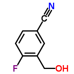 4-Fluoro-3-(hydroxymethyl)benzonitrile structure