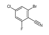 2-Bromo-4-chloro-6-fluorobenzonitrile structure