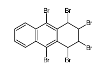 1,2,3,4,9,10-hexabromo-1,2,3,4-tetrahydro-anthracene Structure
