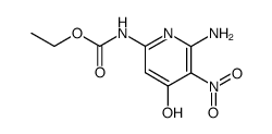 ethyl (6-amino-4-hydroxy-5-nitropyridin-2-yl)carbamate结构式