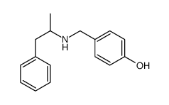 4-[(1-phenylpropan-2-ylamino)methyl]phenol结构式