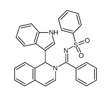 1-(3-indolyl)-2-phenylsulfonylbenzimidoyl-1,2-dihydroisoquinoline结构式